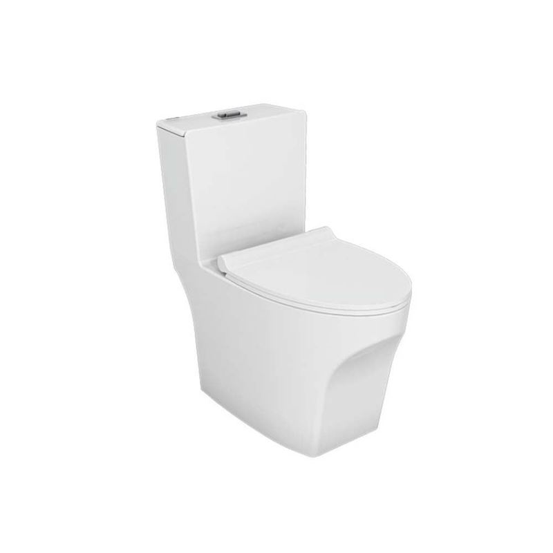 تصویر  توالت فرنگی مدل لیندا سفید ساده درجه 2 چینی کرد