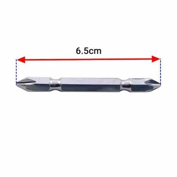 تصویر نوک پیچ گوشتی دو طرفه چهارسو مغناطیسی 6/5 سانت PH2-PH2 ولف WOLF